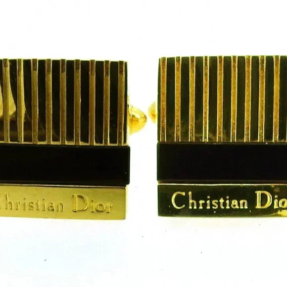 Dior cuff logo Gold hardware Authentic Used - Picture 3 of 10